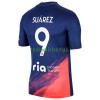 Maillot de Supporter Atlético Madrid Luis Suarez 9 Extérieur 2021-22 Pour Homme